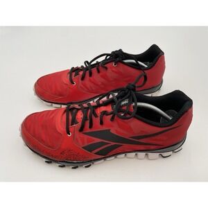Reebok Realflex Mens SIze 12 Running Shoes Sneakers Red & White Excellent Cond